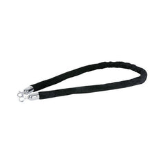 Showgear Velvet Rope, Black,Silver Hook Length 150 cm
