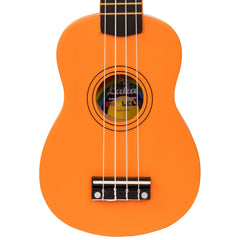 Laka Rainbow Series Ukulele & Bag - Orange