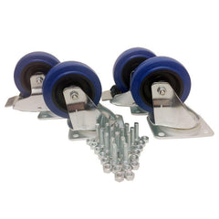 Penn Elcom Kit de roulettes 100 mm / 3,94" avec fixations W098-PACK pour kit de roues de haut-parleur de caisson de basses