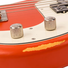 Vintage V4 Bass Icon - Distressed Firenza Red
