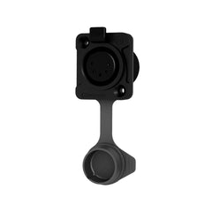 Seetronic XLR IP65 5-Pin 5P Chassis Socket, Black (K5F2C-W-B-01)