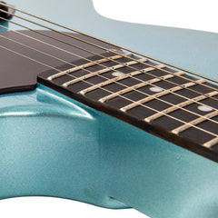 Vintage V120 Electric Guitar- Single Cut - Gun Hill Blue