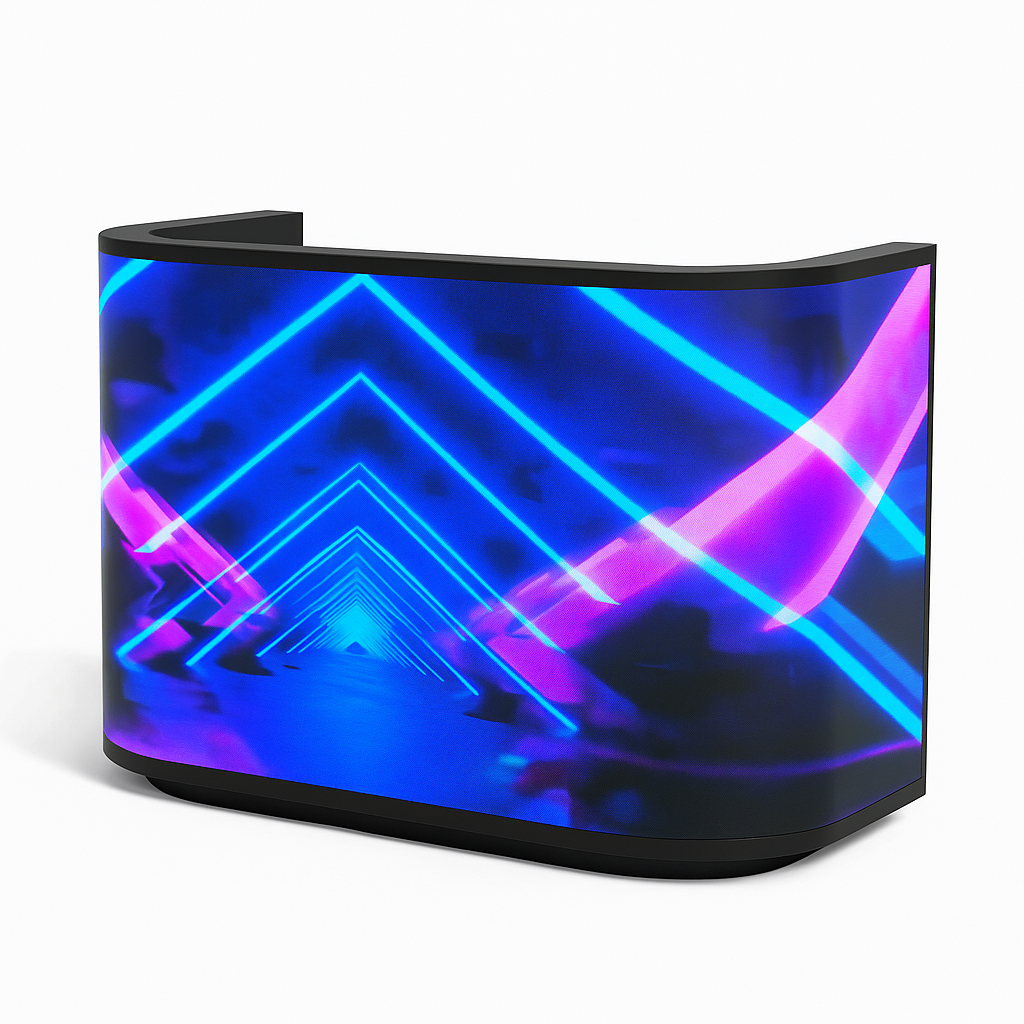 Led Display Hadm LED DJ Booth Curved LED Screen P2.5 HDMI inc flightcase 1920mm x 960mm ...