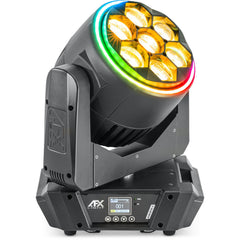 AFX BEEDREAM760-FC BEE EYE WASH ZOOM MOVING HEAD 7 x 60W RGBW inc Case