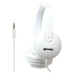 Gemini DJX-200 White DJ Headphones
