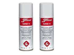 2x Servisol Super 10 Contact Cleaner