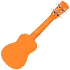 Laka Rainbow Series Ukulele & Bag - Orange
