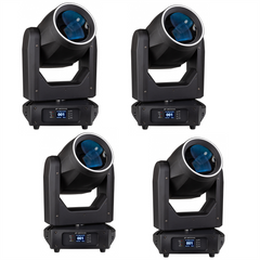 4x JB Systems Challenger Beam 200w LED Moving Head