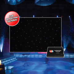 LEDJ PRO 8 x ​​4 m Tri LED Black Starcloth System