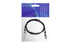 Omnitronic Adapterkabel XLR(F)/Klinke Stereo 2M Schwarz