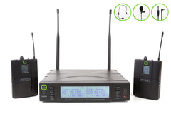 Q Audio QWM1960BP UHF-Zweikanal-Funktaschensystem