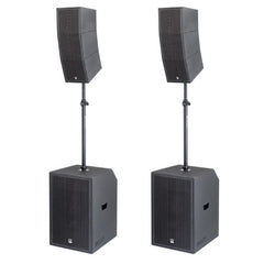 2x Audiophony MOJOcurveXL, Aktiv-Subwoofer 15" und Curve Array Bluetooth