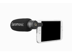 Saramonic SMARTMIC+ Leichtes Smartphone-Mikrofon mit 3,5-mm-Monitorausgang