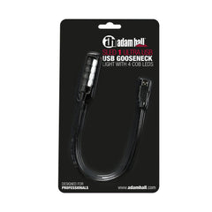 Adam Hall SLED 1 ULTRA USB-Schwanenhalslampe, USB-Anschluss, 4 COB-LEDs