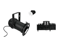 Eurolite Set DIY Par-46 Spot E-27 + Adaptateur Multi, 3 Phases, Noir