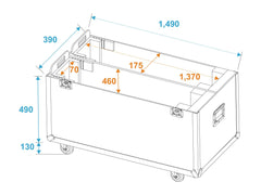 Roadinger Flightcase 2X Lcd Zl60