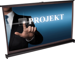ÉCRAN DE PROJECTION DE BUREAU LTC PST40 40" 16/9 Présentation mobile autoportante