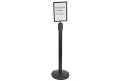 citronic A4 Portrait Sign Holder Black Finish