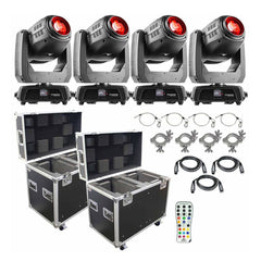 4x Chauvet DJ Intimidator Beam 140SR Moving Head inc Flightcase
