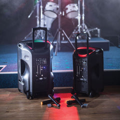 qtx Busker-15 PA + 2 x VHF mics + USB/SD/FM/BT *B-STOCK*