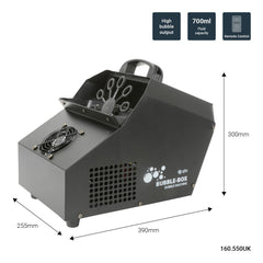 QTX Bubble Box with Wired & Wireless Remote inc. 20L Fluid