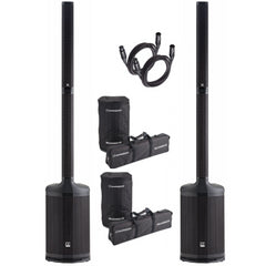 2x Audiophony MOJO1200LINEevo 10" Aktivsäulenlautsprecher Bluetooth 1200W
