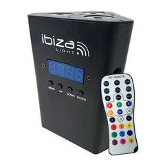 Ibiza Light Truss Par Batt LED Uplighter inc. Remote
