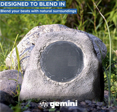 Gemini Sound GHRK-500LTMS Bluetooth Rock Speaker Garden Granite