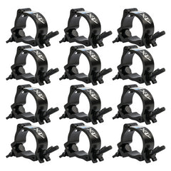 12x AFX LH-2EB Black Aluminium Clamp for Tubes From 48 - 55mm
