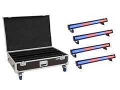 Set 4x LED IP T-PIX 8 QCL Bar + Case