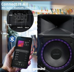 Gemini GXP-T1500 All-weather Rechargeable Battery Bluetooth Party Speaker