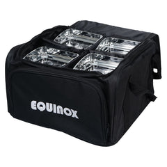 Equinox Color Raider Lithium-Batterie-Uplighter-Paket (Chromgehäuse)