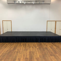 Global Truss GT Stage Deck Polyester Skirt 205 x 40cm Pleated