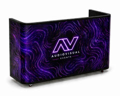 XL LED DJ Booth Curved LED Screen P2.5 HDMI inc flightcase 2560mm x 960mm