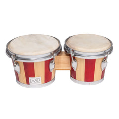 P.p. Two Tone Wood Bongos- Chrome Hardware