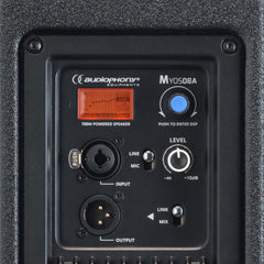 2x Audiophony Myos08A 8″ Active Loudspeaker - 700W RMS