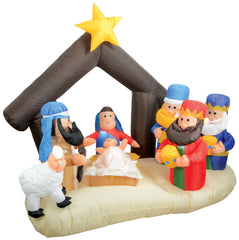 Scène gonflable de la Nativité