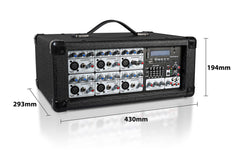Soundlab Mixer Amplifier 120W 6ch Graphic Media Player FX Bluetooth