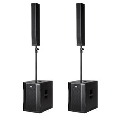 2x RCF Evox 12 Active Two Column Array Speaker System 1400W DJ Disco Sound System *B-STOCK*