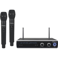 Ibiza DR20UHF-HH DUAL-UHF-EMPFÄNGER MIT 2 HANDHELD-MIKROFON 863,9 &amp; 864,9 MHz
