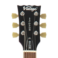 Vintage Revo Series Superthin Guitar - Cherry Red
