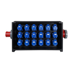 Boîte de distribution PCE MERZ 63A 3PH In/Thru vers 18x 16A RCBO