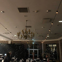 PCE 10m BC Festoon, 0.3m Spacing with 16A Plug and Socket