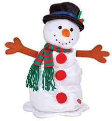 Bonhomme de neige lumineux de 35 cm avec musique