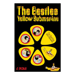 The Beatles Yellow Submarine Picks - Yellow - 6 Pack