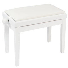 Kinsman Adjustable Piano Bench - Polished Gloss White