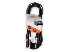 StageCore iCORE 300 6.35mm 1/4" Stereo Jack to Dual RCA Phono Audio Cable 1.5M