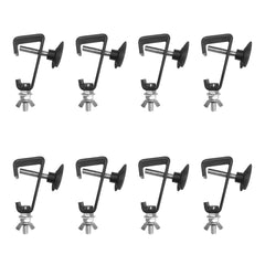8x ADJ 16mm Hook Clamp Black for Lightbridge Trussing