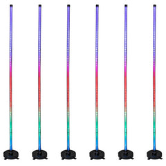 6x Eurolite Smart WiFi Floor Lamp RGB+CCT, control via app, Alexa & Google Home