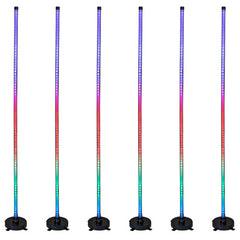 6x Eurolite Smart WiFi Floor Lamp RGB+CCT, control via app, Alexa & Google Home